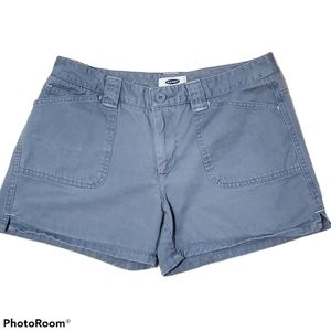 OLD NAVY Grey Khaki Shorts Stonewashed Size 6